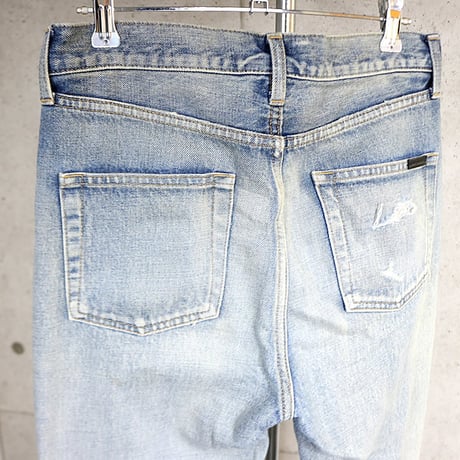 Saint Laurent Paris 22SS Anthony Vaccarello Era D31 RP-MW Denim Pants #31840