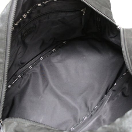 CHANEL Sports Line Chocolate Bar Boston Bag Quilted Nylon Black #76560