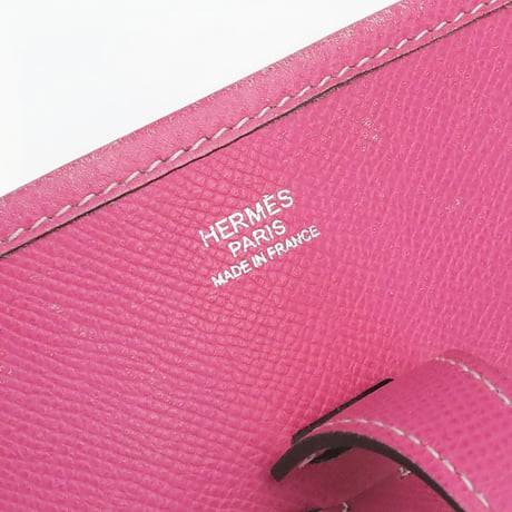 HERMES Evelyne III PM Shoulder Bag Epsom Leather Rose Tyrien #19666