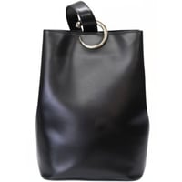 Cartier Panther Shoulder Bag Leather Black ＃75724