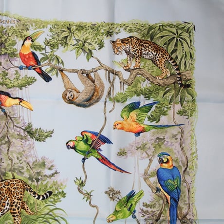 HERMES Carre 90 Silk 100% Scarf Stole "EQUATEUR" #76500
