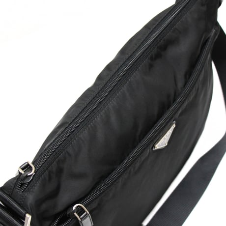 PRADA Crossbody Shoulder Bag Nylon Black #76282