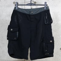 Chrome Hearts Horseshoe Cross Button Dagger Zip Swim Shorts #103918