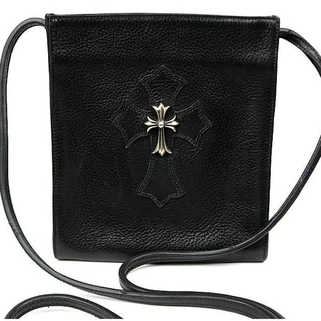 Chrome Hearts CH Cross Patch Square Pocket Leather Shoulder Bag #104262