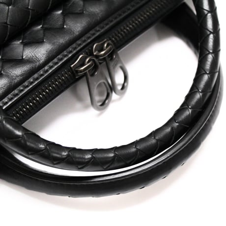 BOTTEGA VENETA Briefcase Intrecciato Leather Black #75434