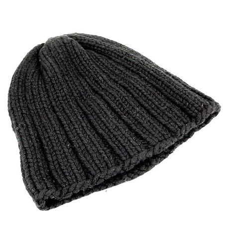 Chrome Hearts Leather Cross Patch Cashmere Beanie Black #104121