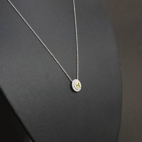 TIFFANY＆Co. Soreste Necklace Platinum Fancy Intense Yellow Diamond #19535