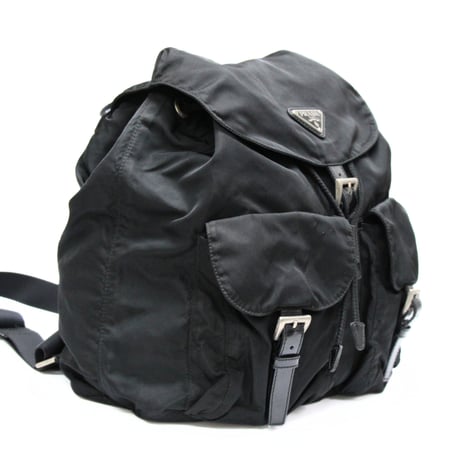 PRADA Backpack Nylon Black #76210