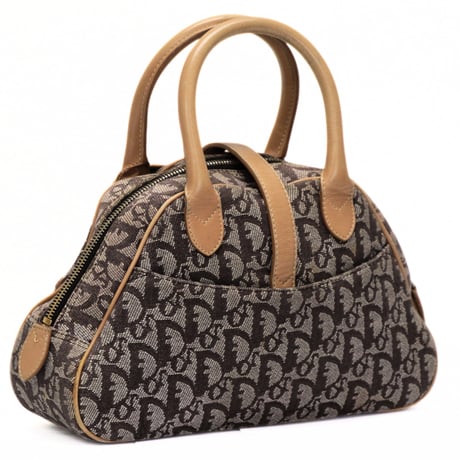 Christian Dior Small Double Saddle Bag Oblique Canvas Brown #75815