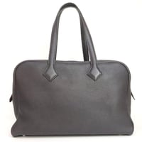 HERMES Victoria 35 Handbag Taurillon Clemence Leather Prune #20216