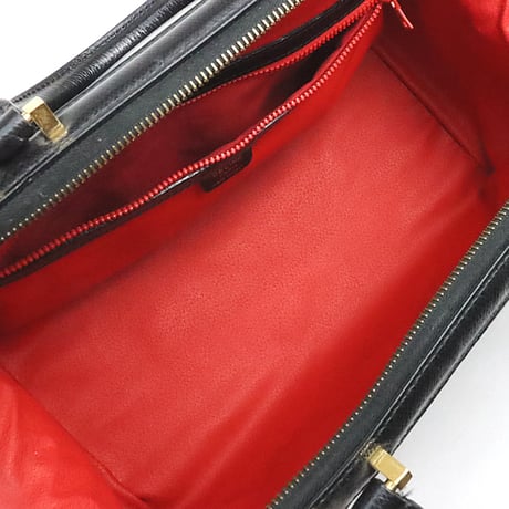 CELINE Duffle bag Leather Black ＃20053
