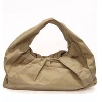 BOTTEGA VENETA Large The Shoulder Pouch Bag Kraft Paper Leather Beige #76721