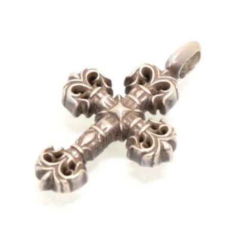 Chrome Hearts Tiny Filigree Cross Pendant Silver #31896