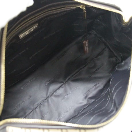 BOTTEGA VENETA Vintage Mini Boston Bag Canvas Brown #75523
