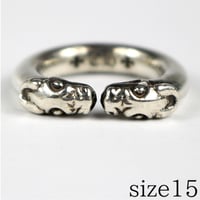 CHROME HEARTS Double Dog Ring #31542