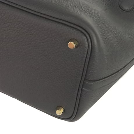 HERMES Picotin Lock PM Handbag Taurillon Clemence Leather Caban #20210