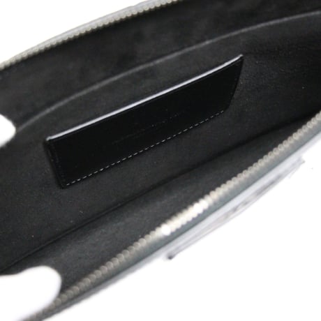 Alexander McQueen 4-Ring Skull Knuckle Clutch Bag Black #32231