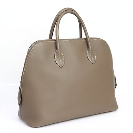 HERMES Bolide 1923 30 Handbag Swift Leather Etoupe #19510
