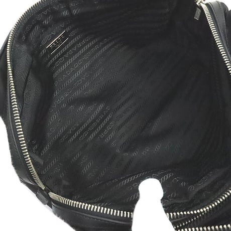 PRADA Clutch Bag Nylon Black #19529