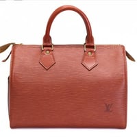 Louis Vuitton Speedy 25 Handbag Epi Leather Brown M43013  #75121