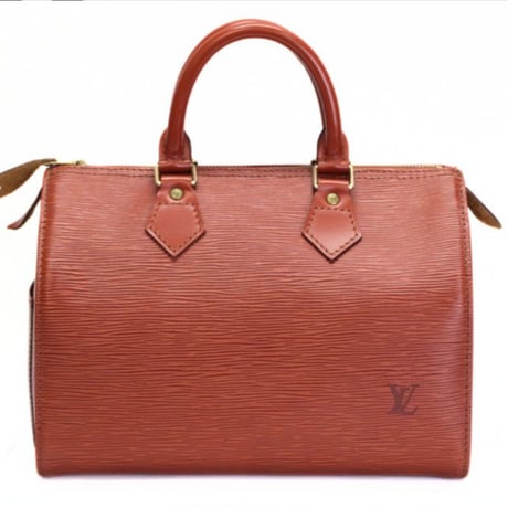 Louis Vuitton Speedy 25 Handbag Epi Leather Brown M43013  #75121