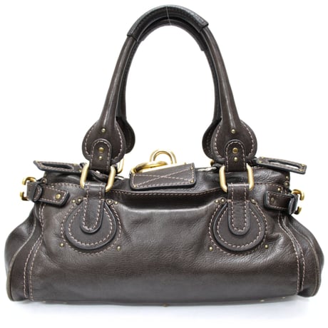 Chloe Small Paddington Handbag Leather Dark Brown #75700