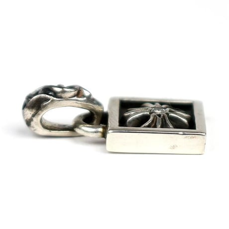 Chrome Hearts Framed CH Plus 1P Diamond Pendant #104225