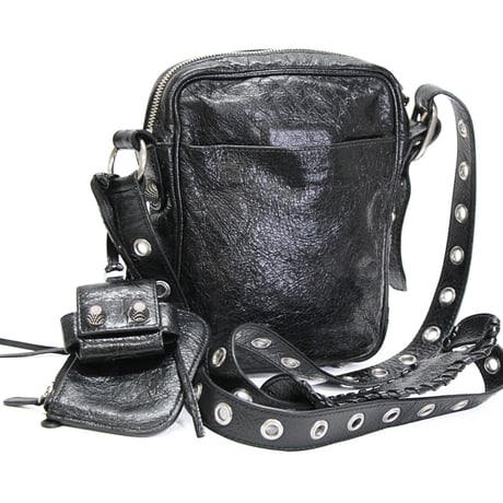 Balenciaga Le Cagole Crossbody Bag Leather Black #76214