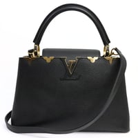 Louis Vuitton Flower Crown Capucines Medium Handbag Taurillon Leather Black #19531