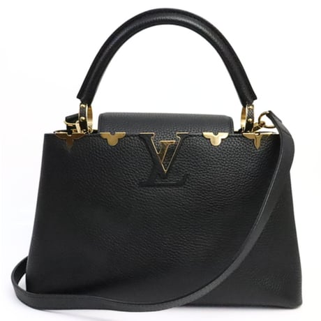 Louis Vuitton Flower Crown Capucines Medium Handbag Taurillon Leather Black #19531