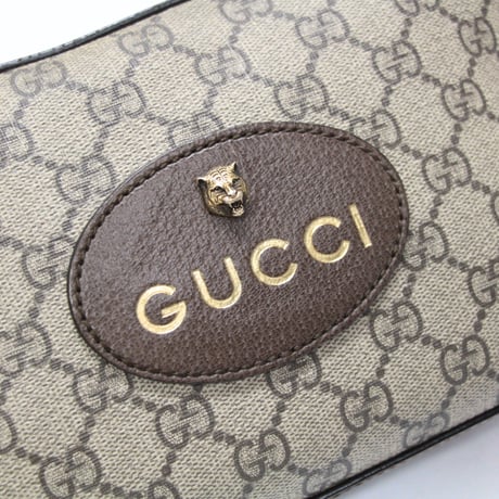 GUCCI Neo Vintage Messenger Bag GG Canvas Beige #76131