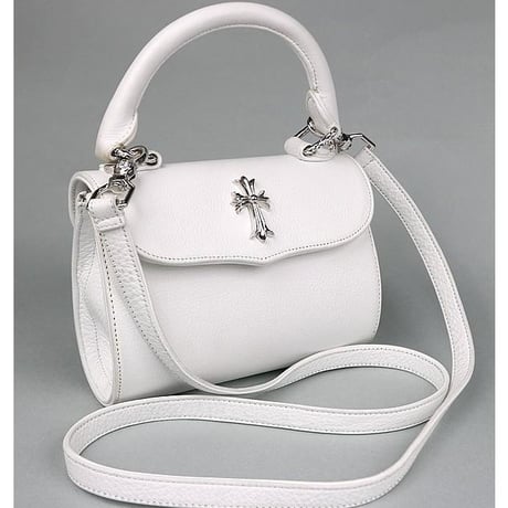 Chrome Hearts DOG ADAMS CH Cross Handbag White #103836