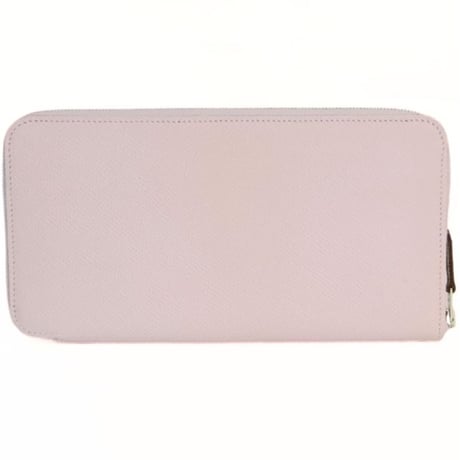 HERMES Azap Long Silk'In Wallet Epsom Leather Mauve Pale #20348