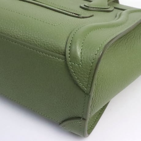 CELINE Nano Luggage Tote Bag Leather Khaki #19527