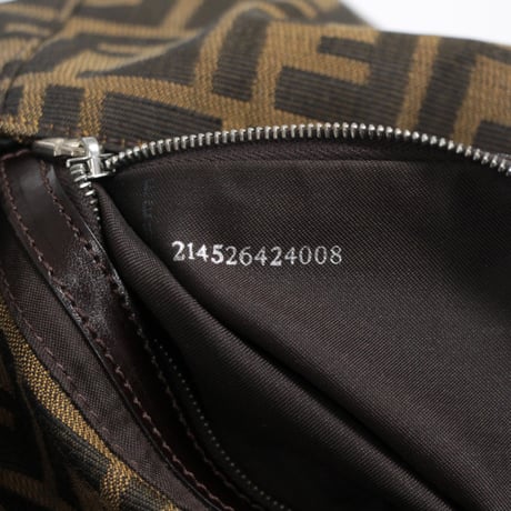FENDI Mamma Baguette Bag Zucca Canvas ＃75813