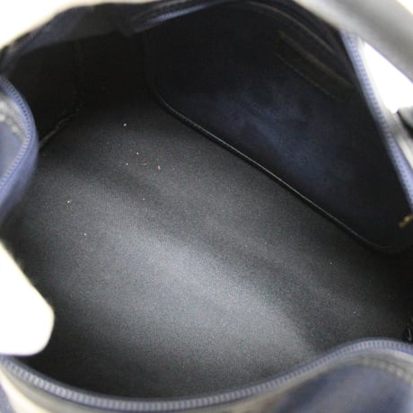Christian Dior Boston Bag Trotter Canvas Navy #76051