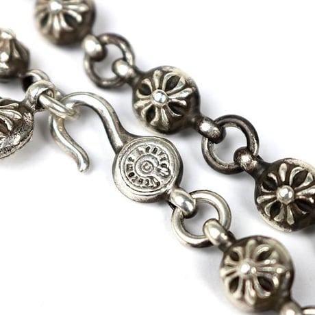 Chrome Hearts Small CH Cross 1P Diamond With Cross Ball Necklace 20 Inches #104231