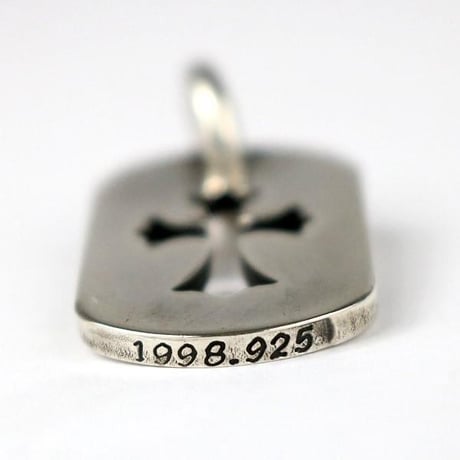 Chrome Hearts Small Cutout Cross Dog Tag #104008