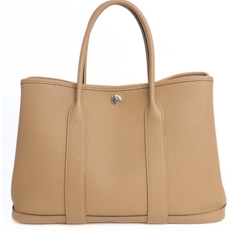 HERMES Garden Party TPM Tote Bag Negonda Leather Chai ＃20015