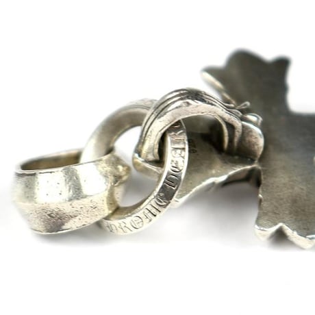 Chrome Hearts Double CH Cross With Bail Pendant #31550