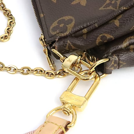 Louis Vuitton Multi Pochette Accessoires Handbag Monogram Canvas Pink M44840 #19526
