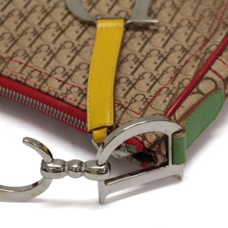 Christian Dior Rasta Saddle Bag Diorissimo Canvas #75643