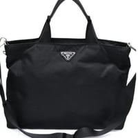 PRADA Shoulder Bag Nylon Black #75713