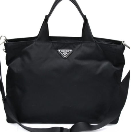 PRADA Shoulder Bag Nylon Black #75713