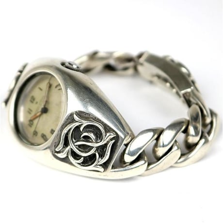 【￥3,599,900】 Chrome Hearts Floral Classic Link Watch Case with Rolex Speedking #104213