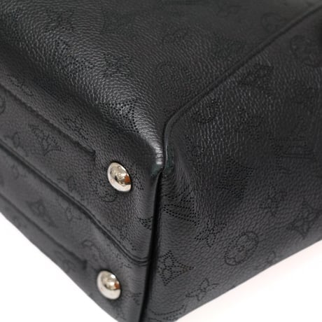 Louis Vuitton Hina PM Handbag Monogram Mahina Black M54350 #75746