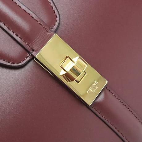 CELINE Small 16 Handbag Calfskin Leather Bordeaux #19699