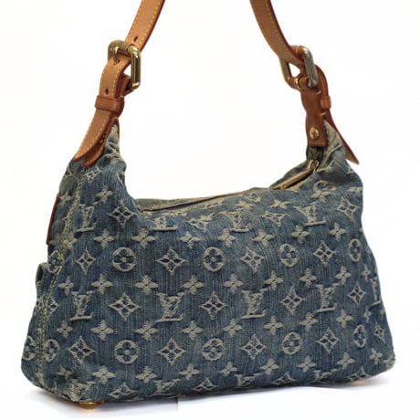 Louis Vuitton Baggy PM Shoulder Bag Monogram Denim M95049 #75933