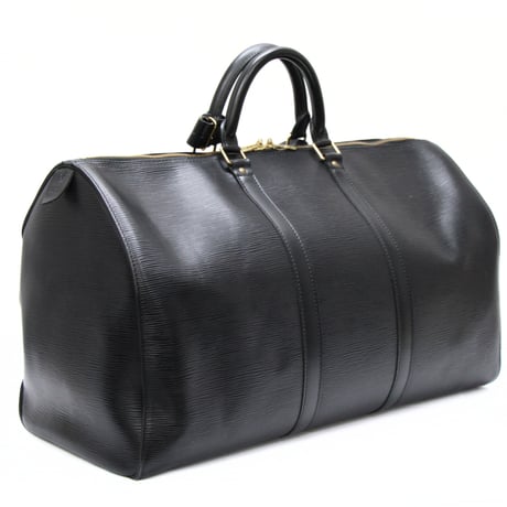 Louis Vuitton Keepall 50 Boston Bag Epi Leather Black M42962 #75285