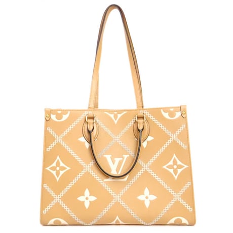 Louis Vuitton OnTheGo MM Tote Bag Monogram Empreinte Broderie Anglaise Creme M46015 #19897
